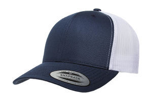 Casquette publicitaire 6 panneaux avec filet | Iatila Navy White 1