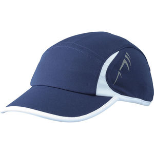 Casquette publicitaire classique 4 panneaux | Ruwu Marine Blanc