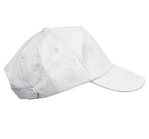 Casquette publicitaire classique 5 panneaux | Bahia Blanc