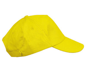 Casquette publicitaire classique 5 panneaux | Bahia Jaune