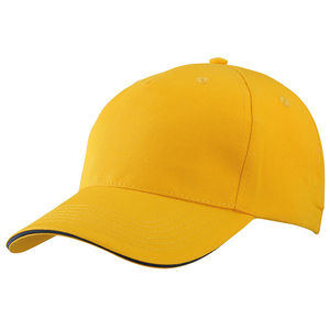 Casquette publicitaire classique 5 panneaux | Boxy Jaune Doré Marine