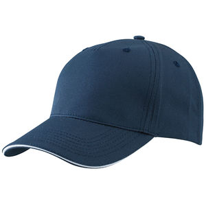 Casquette publicitaire classique 5 panneaux | Boxy Marine Blanc