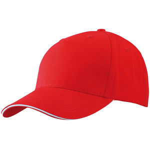 Casquette publicitaire classique 5 panneaux | Boxy Rouge Blanc