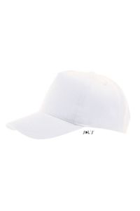 Casquette publicitaire classique 5 panneaux | Buzz Blanc 3