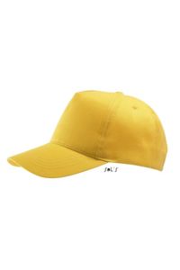 Casquette publicitaire classique 5 panneaux | Buzz Jaune