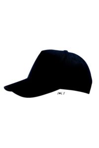 Casquette publicitaire classique 5 panneaux | Buzz Noir