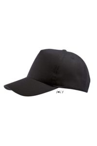 Casquette publicitaire classique 5 panneaux | Buzz Noir 3