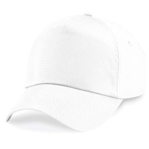 Casquette publicitaire classique 5 panneaux | Moogy Blanc 1