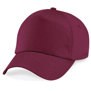 Casquette publicitaire classique 5 panneaux | Moogy Bordeaux 1