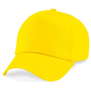 Casquette publicitaire classique 5 panneaux | Moogy Jaune 1