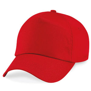 Casquette publicitaire classique 5 panneaux | Moogy Rouge 3