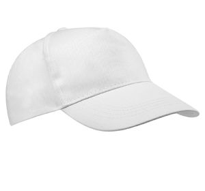 Casquette publicitaire classique 5 panneaux | Roggu Blanc