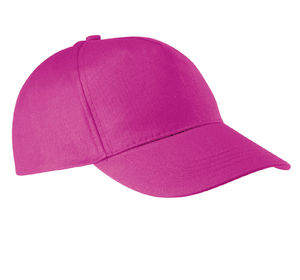 Casquette publicitaire classique 5 panneaux | Roggu Fuschia