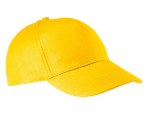 Casquette publicitaire classique 5 panneaux | Roggu Jaune