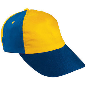 Casquette publicitaire classique 5 panneaux | Role Jaune Royal