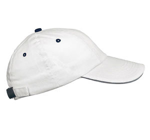 Casquette publicitaire classique 5 panneaux | Top Blanc Marine