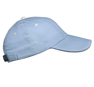 Casquette publicitaire classique 5 panneaux | Top Bleu ciel Blanc