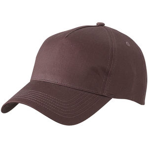 Casquette publicitaire classique 5 panneaux | Yape Marron foncé