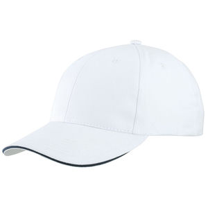 Casquette publicitaire classique 6 panneaux | Gefa Blanc Marine