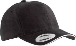 Casquette publicitaire classique 6 panneaux | Gojy Noir Blanc