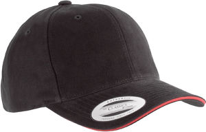 Casquette publicitaire classique 6 panneaux | Gojy Noir Rouge