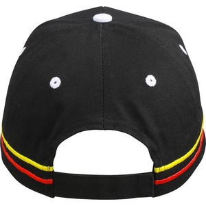 Casquette publicitaire classique 6 panneaux | Kaggi Noir Blanc Rouge Jaune 1