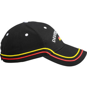 Casquette publicitaire classique 6 panneaux | Kaggi Noir Blanc Rouge Jaune 2