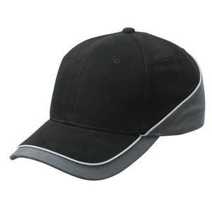 Casquette publicitaire classique 6 panneaux | Kata Noir Gris foncé