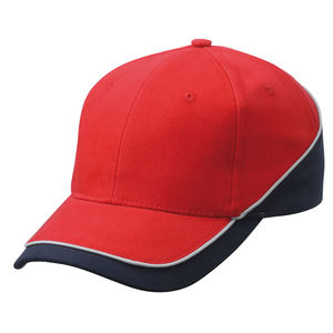 Casquette publicitaire classique 6 panneaux | Kata Rouge Marine