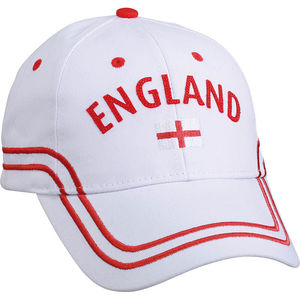 Casquette publicitaire classique 6 panneaux | Moqo Blanc Rouge