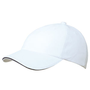 Casquette publicitaire classique 6 panneaux | Mosoo Blanc Marine