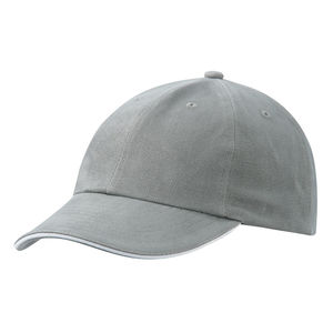 Casquette publicitaire classique 6 panneaux | Mosoo Gris foncé Blanc