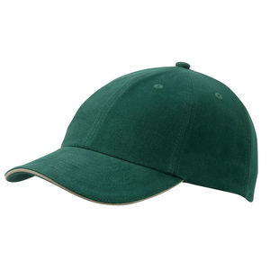 Casquette publicitaire classique 6 panneaux | Mosoo Vert foncé Beige