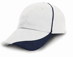 Casquette publicitaire classique 6 panneaux | Nicu Blanc Marine 1