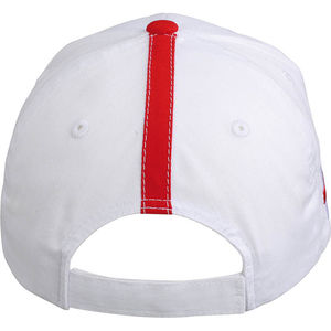 Casquette publicitaire classique 6 panneaux | Pella Blanc Rouge 3