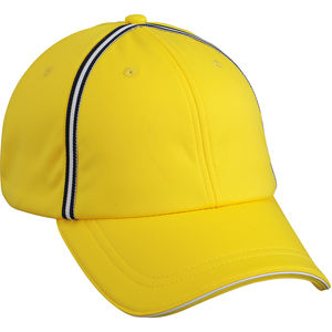 Casquette publicitaire classique 6 panneaux | Qusoo Jaune