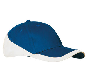 Casquette publicitaire classique 6 panneaux | Racing Bleu royal Blanc