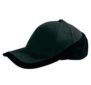 Casquette publicitaire classique 6 panneaux | Racing Gris foncé Noir