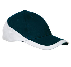 Casquette publicitaire classique 6 panneaux | Racing Marine Blanc