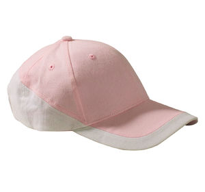 Casquette publicitaire classique 6 panneaux | Racing Rose Blanc