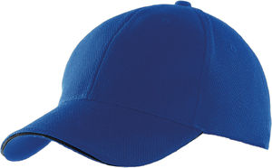 Casquette publicitaire classique 6 panneaux | Reze Bleu royal Noir