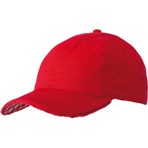 Casquette publicitaire classique 6 panneaux | Rune Rouge Blanc