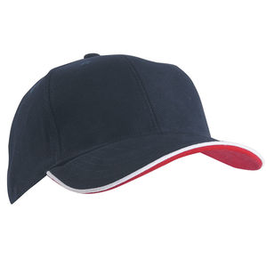 Casquette publicitaire classique 6 panneaux | Wiru Marine Blanc