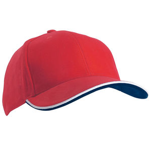 Casquette publicitaire classique 6 panneaux | Wiru Rouge Marine