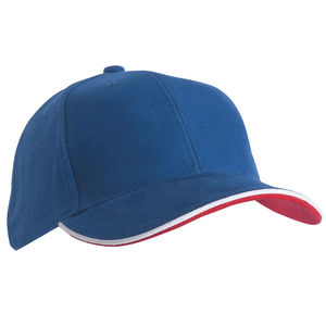 Casquette publicitaire classique 6 panneaux | Wiru Rouge Rouge