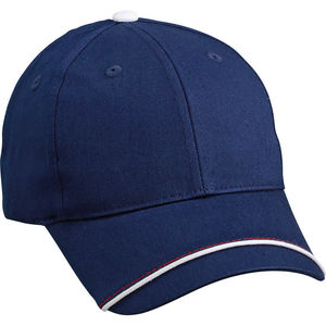 Casquette publicitaire classique 6 panneaux | Xihe Bleu Blanc Rouge