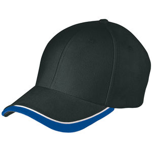 Casquette publicitaire classique 6 panneaux | Xisy Noir Royal