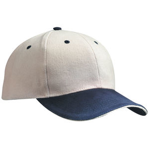 Casquette publicitaire classique 6 panneaux | Xyce Beige Marine