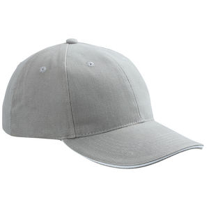 Casquette publicitaire classique 6 panneaux | Xyce Gris foncé Blanc