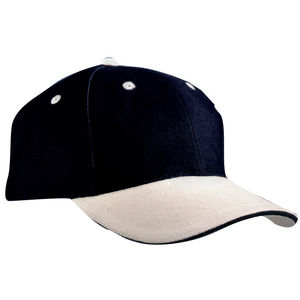 Casquette publicitaire classique 6 panneaux | Xyce Noir Beige